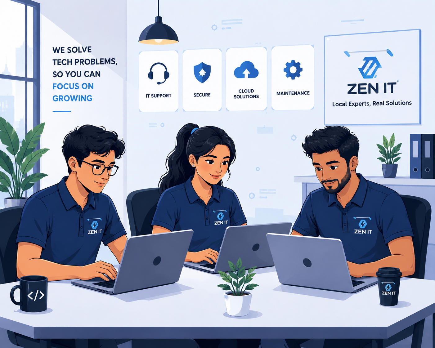 Zen IT team at work